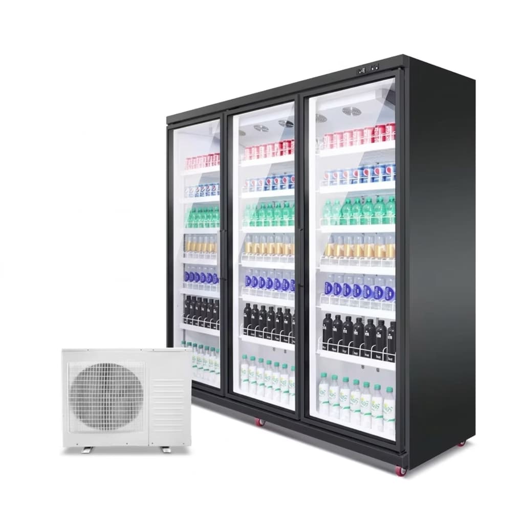 Vitrina frigorifica verticala 3 usi 1800L, agregat extern, control digital